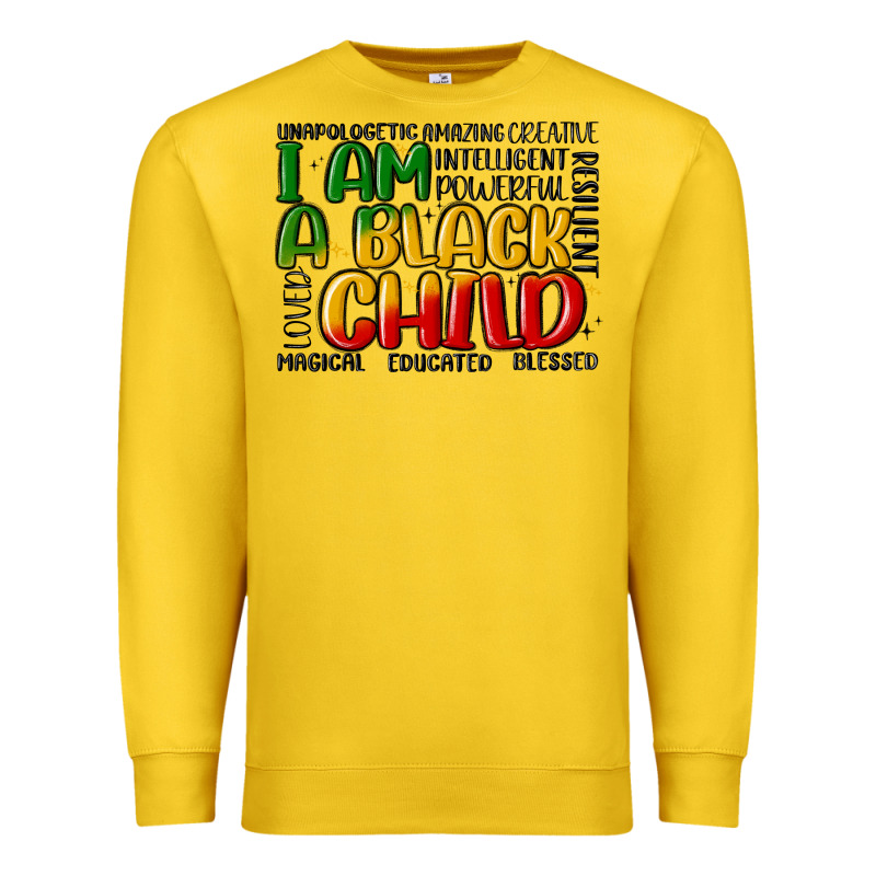 I Am A Black Child Premium Sweatshirt by MaliasSmallBusiness | Teevron