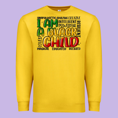 I Am A Black Child Premium Sweatshirt Designed By Maliassmallbusiness