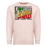 Pale Pink i am a black child Premium Sweatshirt - MaliasSmallBusiness