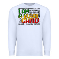 White i am a black child Premium Sweatshirt - MaliasSmallBusiness