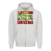 Dove Grey beginning to look like a christmas with gin and gifts Zipper Hoodie - AdoDesignShop