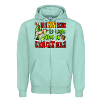 Beginning To Look Like A Christmas With Gin And Gifts Zipper Hoodie | Teevron