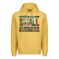 Antique Gold minding my own small business bbs Premium Hoodie - BundleAndBundleShop
