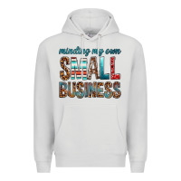 Dove Grey minding my own small business bbs Premium Hoodie - BundleAndBundleShop