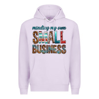 Lilac minding my own small business bbs Premium Hoodie - BundleAndBundleShop