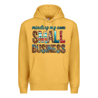 Mustard minding my own small business bbs Premium Hoodie - BundleAndBundleShop