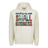 Oatmeal Heather minding my own small business bbs Premium Hoodie - BundleAndBundleShop