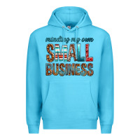 Ocean Blue minding my own small business bbs Premium Hoodie - BundleAndBundleShop