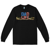 Black patriotic dad life 16oz libbey cup Long Sleeve Tee - HRA Design Shop