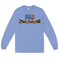 Colony Blue patriotic dad life 16oz libbey cup Long Sleeve Tee - HRA Design Shop