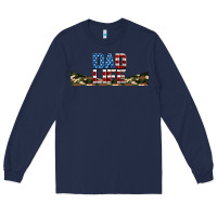 Navy patriotic dad life 16oz libbey cup Long Sleeve Tee - HRA Design Shop