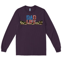 Plum patriotic dad life 16oz libbey cup Long Sleeve Tee - HRA Design Shop