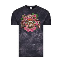Cloud Black pink floral baby goat rainbow Vintage Tee - BarkalooDesign