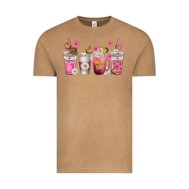 Mom Fuel Coffee Cups Vintage Tee by texasbilliewilder | Teevron