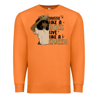 Carrot hustle like a boss live like a queen Premium Sweatshirt - MaliasSmallBusiness