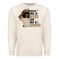Sandshell hustle like a boss live like a queen Premium Sweatshirt - MaliasSmallBusiness