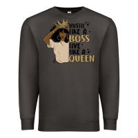 Smoke hustle like a boss live like a queen Premium Sweatshirt - MaliasSmallBusiness