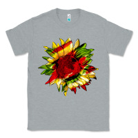 Heather Grey juneteenth sunflower Classic Tee - HRA Design Shop