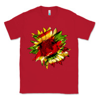 Red juneteenth sunflower Classic Tee - HRA Design Shop