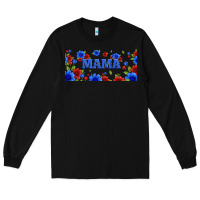 Black floral american mama 16oz libbey cup Long Sleeve Tee - HRA Design Shop