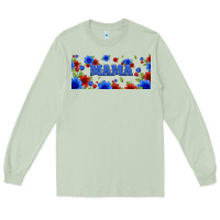 Matcha floral american mama 16oz libbey cup Long Sleeve Tee - HRA Design Shop