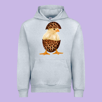 Chick With Leopard Eggshell Urban Hoodie Designed By Bettercallsaul