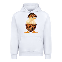 White Chick with Leopard Eggshell Urban Hoodie - Bettercallsaul