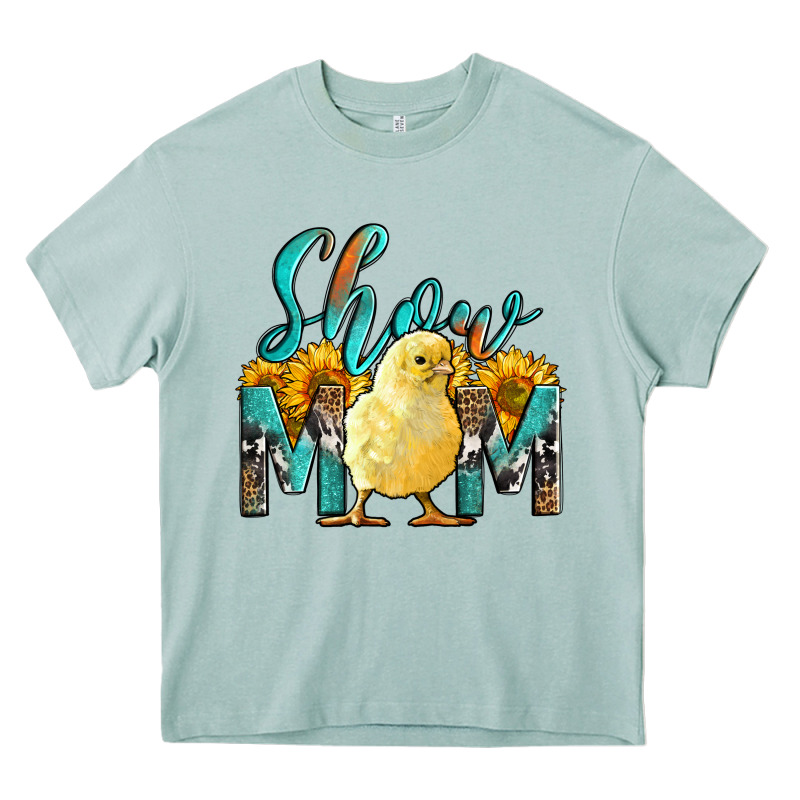 Western Show Mom Baby Chick Heavy Core Tee by LillyAllenDesigns | Teevron