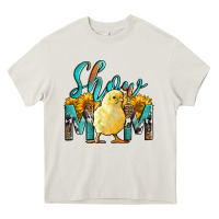 Cream Western Show Mom Baby Chick Heavy Core Tee - LillyAllenDesigns