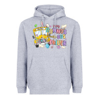 Heather Grey every bunny's favorite bus driver malia Heavyweight Hoodie - MaliasSmallBusiness