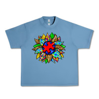 Pebble Blue autism sunflower Urban Heavy Tee - Zillion Design Studio