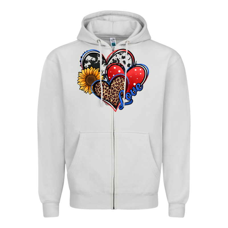 4th Of July American Hearts Zipper Hoodie by Jasminsmagicworld | Teevron