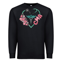 Black cma  heart Premium Sweatshirt - MaliasSmallBusiness