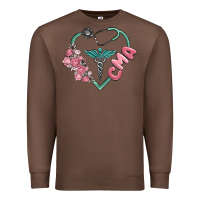 Chestnut cma  heart Premium Sweatshirt - MaliasSmallBusiness