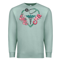 Seafoam cma  heart Premium Sweatshirt - MaliasSmallBusiness