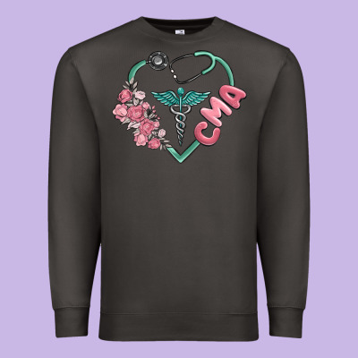 Cma  Heart Premium Sweatshirt Designed By Maliassmallbusiness