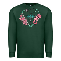 Sports Green cma  heart Premium Sweatshirt - MaliasSmallBusiness