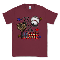Burgundy no place like home Classic Tee - CowhideDigitalArt