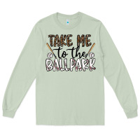 Matcha take me to the ballpark Long Sleeve Tee - CowhideDigitalArt