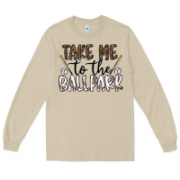 Mushroom take me to the ballpark Long Sleeve Tee - CowhideDigitalArt