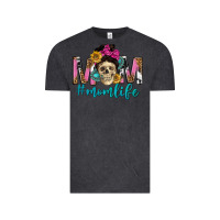 Vintage Black mom life with skull Vintage Tee - texasbilliewilder