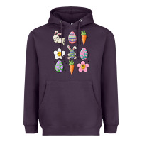 Plum easter doodles Heavyweight Hoodie - MaliasSmallBusiness
