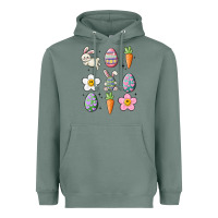 Sage easter doodles Heavyweight Hoodie - MaliasSmallBusiness