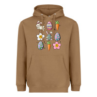 Toasted Coconut easter doodles Heavyweight Hoodie - MaliasSmallBusiness