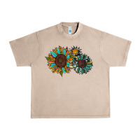French Oak western sunflowers Urban Heavy Tee - RanaPortraitStore