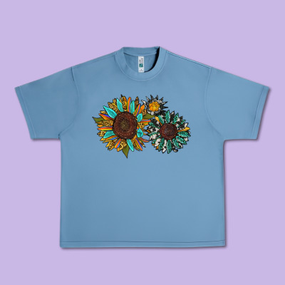 Western Sunflowers Urban Heavy Tee Designed By Ranaportraitstore