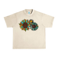 Sandshell western sunflowers Urban Heavy Tee - RanaPortraitStore