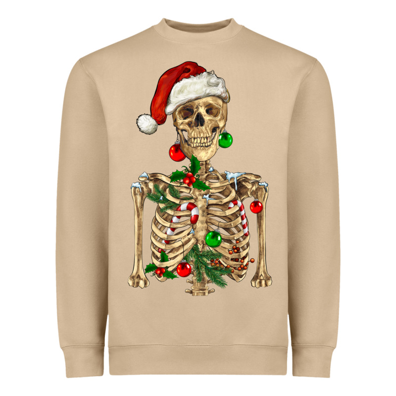 Christmas Skeleton Heavyweight Sweatshirt by RanaPortraitStore | Teevron
