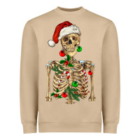 Mushroom Christmas Skeleton Heavyweight Sweatshirt - RanaPortraitStore