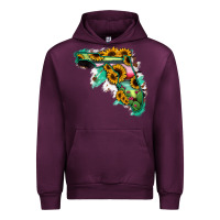 Mauve Wine Florida Map with Sunflower and Serape Cactus Urban Hoodie - Bettercallsaul